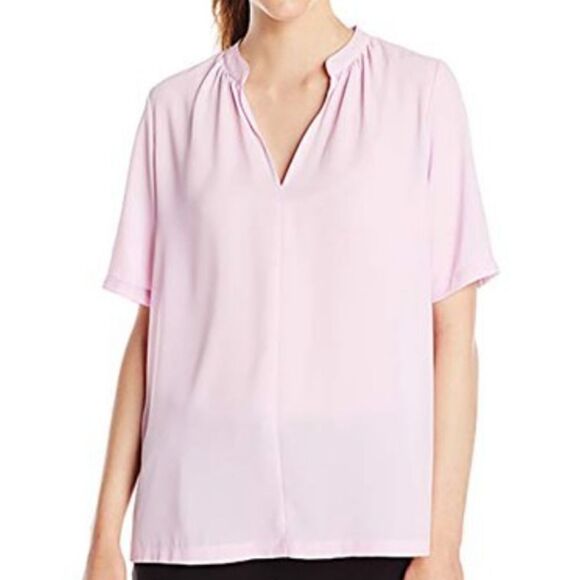 NYDJ double georgette pop over blouse size large - Picture 3 of 10